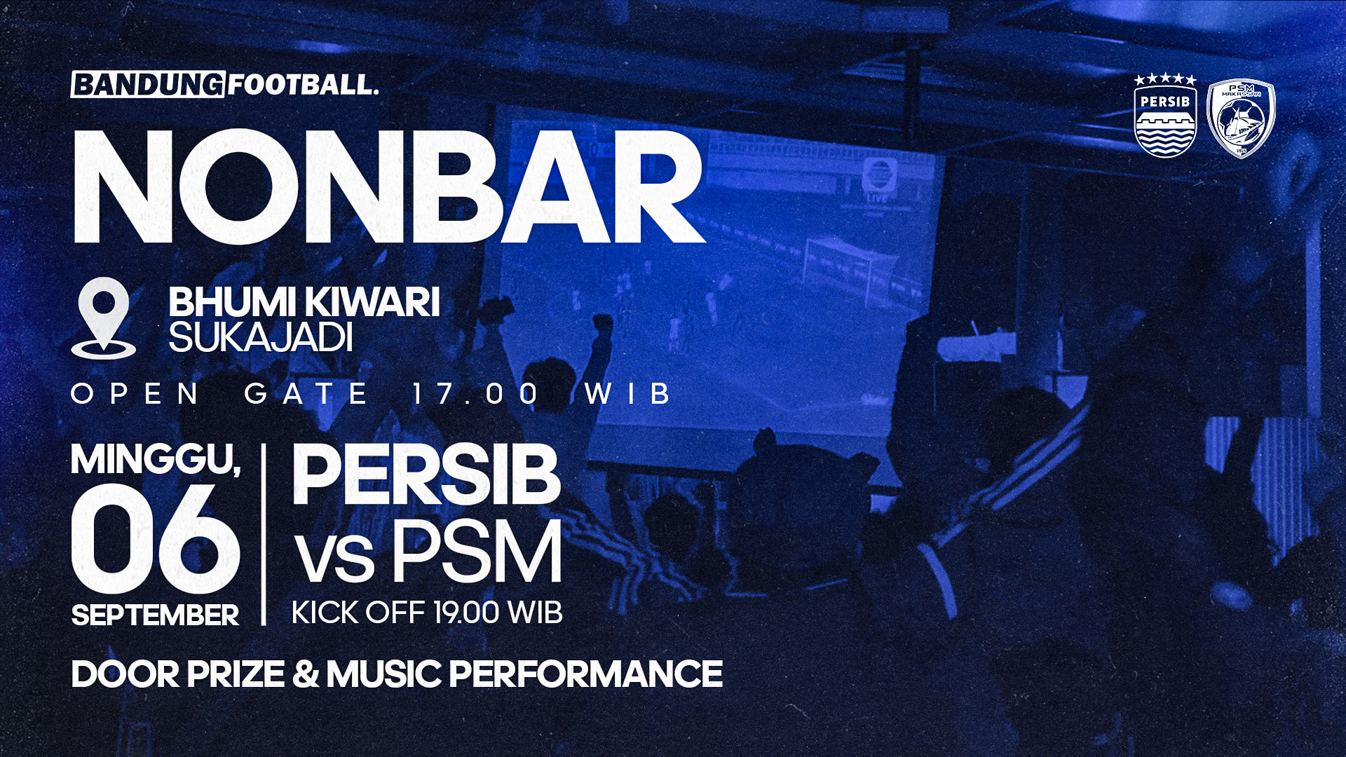 Nobar Persib vs PSM Makassar